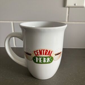 Friends Central Perk White Ceramic Coffee Mug Cup 16 ounce No Chips Vintage